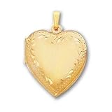 24in Gold-plated Heart Locket Necklace