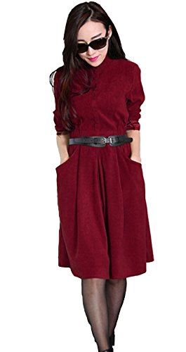 STILE MODA 秋物 長袖 ワンピース チェック柄 ベルト カジュアル ドレス スリム 美脚 大人 通勤 オフィス ストール アクセサリー お出かけ ショッピング 女子会 チュニック キュロット コーデ パンプス パーカー トレーナー 部屋着 休日 スポーティ スタイル モデル ブランド オリジナルバッジ付き STMC-00496