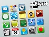 Produkt-Bild: Originelle XL-Magnete im App-Design, 18 verschiedene Motive im Set