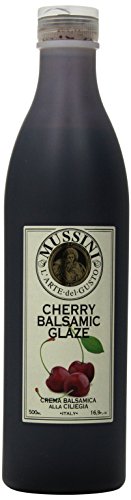 Mussini Crema, Balsamic Glaze with Cherry, 16.9-Ounce Bottles (Pack of 2)