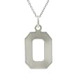Sterling Silver Number 0 Necklace