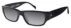 Tres Noir Police and Thieves Glasses in Shiny Black Hand Made Optics