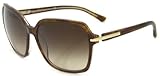 Prada PR 18NS BF46S1 Amber Brown With Brown Gradient Plastic Sunglasses