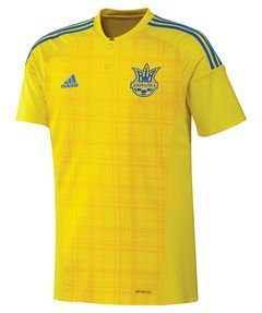 adidas Herren Trikot Ukraine Heim Replica, Yellow/Bold Gold/Blue, L, AC5580