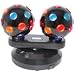 Uk Version Dual Rotating Disco Balls Free Standing