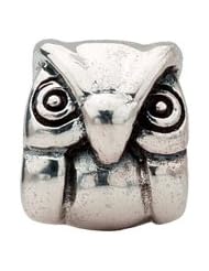 Kera Sterling Silver Owl Bead