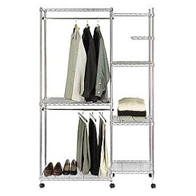 Seville Classics Chrome-plated Steel Closet Organizer
