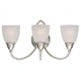 Sea Gull Lighting 40075-962 Pemberton Three-Light Vanity, Brushed Nickel Finish with Satin Etched Glass