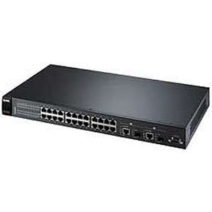 Zyxel ES-2024PWR Managed Ethernet Switch with PoE - 24 x 10/100Base-TX LAN, 2 x 10/100/1000Base-T LAN