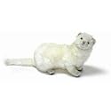 Sitting White Ferret 12.2"