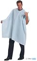 Betty Dain Classic Stripe Barber Cloth, Navy & White Strips With Snap Closure #206