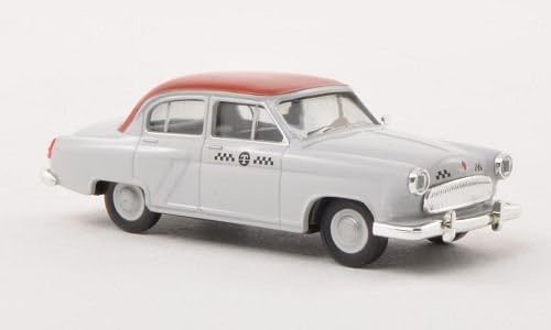 Wolga M21, taxi, grey/red , Model Car, Ready-made, Herpa 1:87