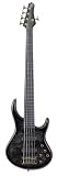 MTD Kingston Bass Guitar ZX 5 String, Fretless with Lines, Transparent Black