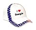 I Love/Heart Georgia Adult USA Flag Hat / Cap