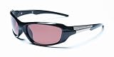 Optic Nerve Syncro Sunglasses, Shiny Black with Silver Plaque