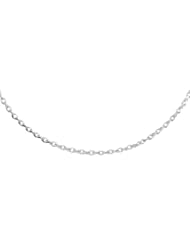 14k White Gold Rolo Twist Chain Anklet Bracelet