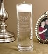Personalized Anniversary Floating Candle Vase