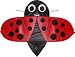 Childrens Single Line Buzzer LadyBug Kite