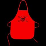 Pirate Apron - Red Skull & Bones