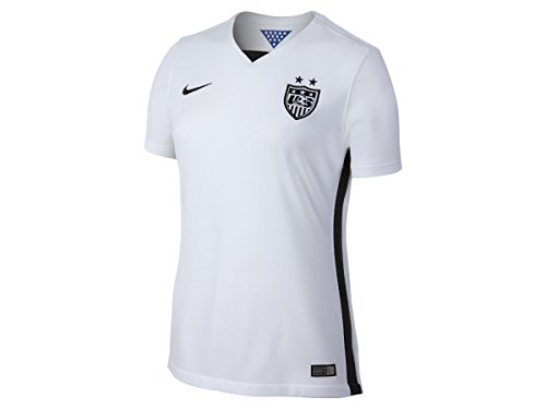 Nike USA Women's Home Stadium Soccer Jersey (White, Black)