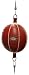 Sports : Deluxe Leder Doppelendball rot / Durchmesser ca. 37cm inkl. verstellbarem und elastischem Riemen *versandkostenfrei*