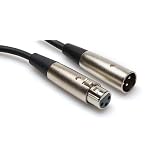 5' Xlr Male To Female Cable With White Earbud Headphones