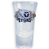Tennessee Titans Flared Top Shooter Shot Glass - NFL Football Fan Shop Sports Team Merchandise
