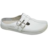Earth Dharma | Ladies Clog Mule Shoes White Butter Calf by Earth