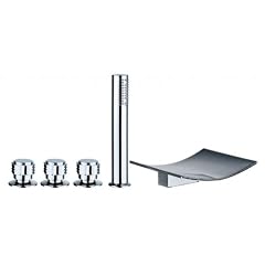 Wannenrand Wasserfall Armatur 5-Loch