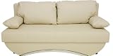 Komfort! Schlafsofa mit elegantem Chromb&uuml;gel