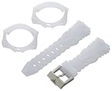 TechnoMarine S1026 Cruise 15-mm White Gel Strap with buckle and Two Covers