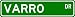 VARRO Street Sign ~ Personalized Family Lastname Sign ~ Gameroom, Basement, Garage Si...