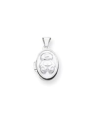 Sterling Silver Teddy Bear Locket