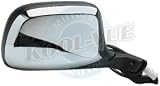 1992 Ford F-350 XLT Lariat Passenger Side Mirror Head Assembly - Power Paddle Design Black & Chrome