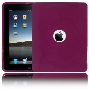 Amzer Soft Gel TPU Skin case for Apple iPad Tablet,(Purple)
