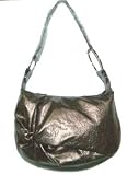 XL 5033 Pu Patent Metallic Hadbag Hobo Bag Evening Handbag Black and Brown