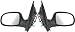 2003-2003 Ford Windstar Black Outside Rear View Mirror POWER,W/O HEAT,W/O SIGNAL FLAS...