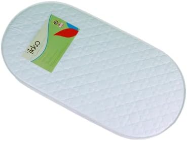 Ikko Oval Bassinet Pad- Medium, White