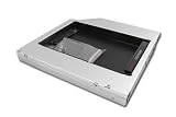 Produkt-Bild: 2.HDD/SSD Adapter f&uuml;r SATA Festplatte und alle Notebook mit SATA 12,7mm Laufwerkschacht z.B. HP Pavilion DV4 DV5 DV6 DV7,CompaQ 620 625 635 NW8440,Samsung R560 ,NP Serie, Acer Aspire ,Extensa 5230E 7630G, TravelMate 7740G 5740Z,Toshiba Qosmio X300 Tecra M10,Satellite A660 L650D,Asus M N F G B X Serie,Fujitsu Siemens Esprimo Mobile,Sony Vaio VGN-BZ26M,VPC Serie