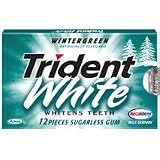 Trident White Wintergreen Sugarless Gum - 12 X 12 Pack