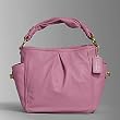 Coach Leather Parker Shoulder Hobo Bag Tote 134412 Violet
