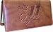 Denny Hamlin Rico Embroidered Leather Check Book Cover Wallet