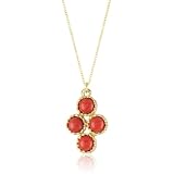 Lisa Stewart Palm Beach Coral and Navy Pendant Neck