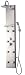 AKDY Stainless Steel Shower Panel AZ8801 Rain Style Massage System