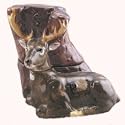 DEER Lodge SALT and PEPPER Shaker SET Kitchen Decor Cabin Hunting Buck