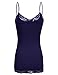 Simlu Lace Camis Cotton Camisole Cami Tank Top Lace Layering Tank Top for Women 301 - 2 Pk Black / Navy Small