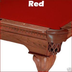 9' Red Mali Pool Table Cloth Felt