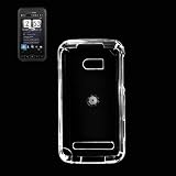 New Fashionable Perfect Fit Crystal Clear Transparent Snap-on Hard Protector Skin Cover Cell Phone Case With Clip for HTC Imagio VX6975 Verizon - Clear