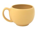 Chantal Ceramic 12 Ounce Cappucinno Mug Set of 4, Semi Gloss Curry Yellow