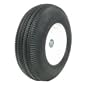 Marathon Industries 00123 4.10/3.50-6-Inch Flat Free Hand Truck Tire With Sawtooth Tread - 3-Inch Centered Hub - 5/8-Inch Bearing - 12.5-Inch